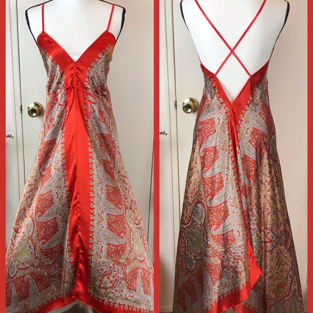 Multi Colored Asymmetrical Maxi Dress